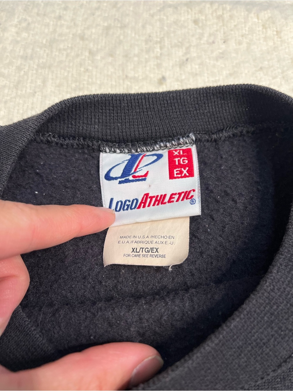Vintage 90s Logo Athletic NFL Denver Broncos Crewneck Sweatshirt Mens XL Jersey - Picture 5 of 9